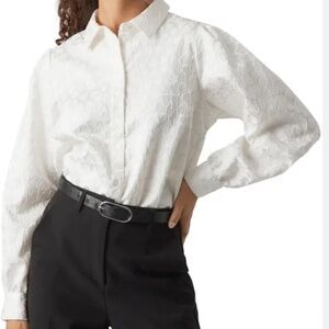 Textured Hearts silky shirt